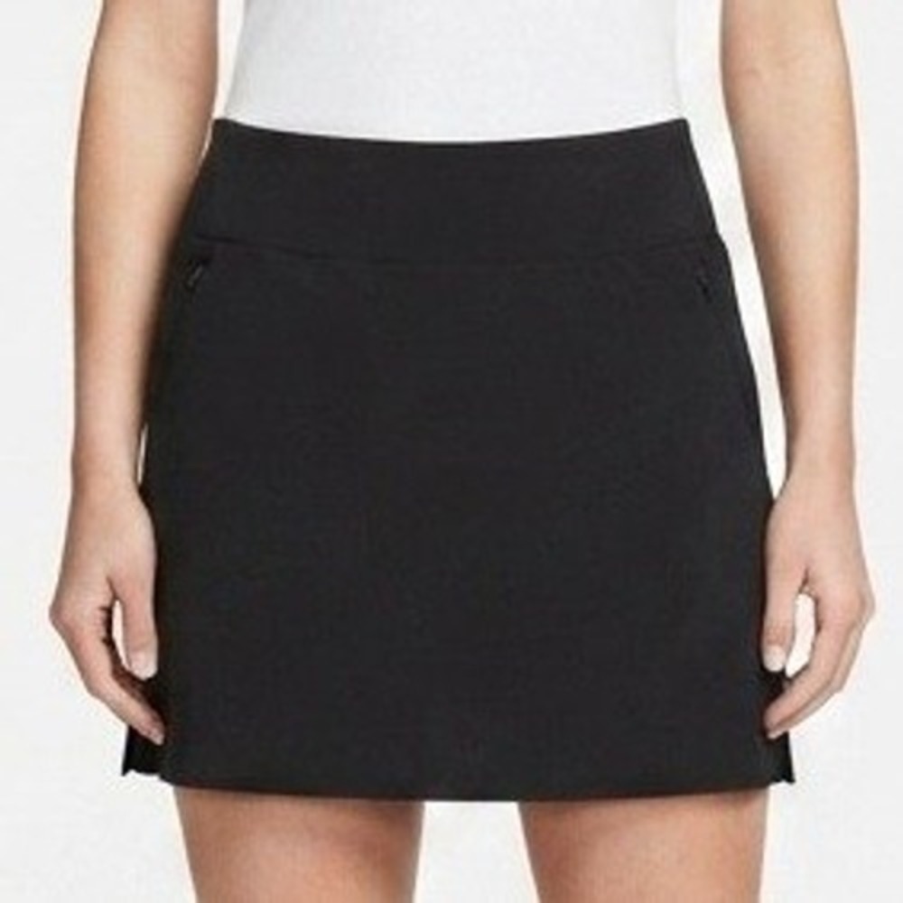 Athleta Soho Skort Womens 10T Black Activewear Travel Golf Tennis Athletic Skirt